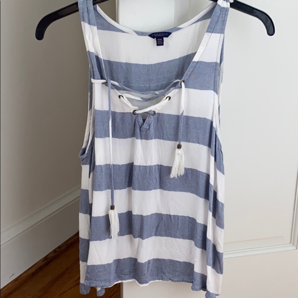 striped tank top